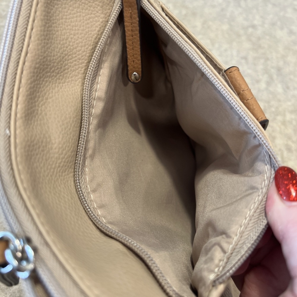 ROSETTI - Small, Tan/Beige, Crossbody Purse with Adjustable Strap EUC - Picture 4 of 9